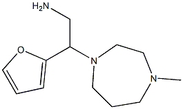 2-(furan-2-yl)-2-(4-methyl-1,4-diazepan-1-yl)ethan-1-amine 结构式