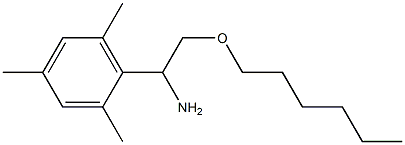 2-(hexyloxy)-1-(2,4,6-trimethylphenyl)ethan-1-amine 结构式