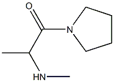 2-(methylamino)-1-(pyrrolidin-1-yl)propan-1-one 结构式