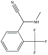 2-(methylamino)-2-[2-(trifluoromethyl)phenyl]acetonitrile 结构式