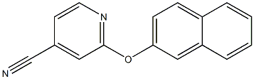 2-(naphthalen-2-yloxy)pyridine-4-carbonitrile 结构式