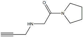 2-(prop-2-yn-1-ylamino)-1-(pyrrolidin-1-yl)ethan-1-one 结构式