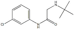 2-(tert-butylamino)-N-(3-chlorophenyl)acetamide 结构式