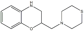 2-(thiomorpholin-4-ylmethyl)-3,4-dihydro-2H-1,4-benzoxazine 结构式