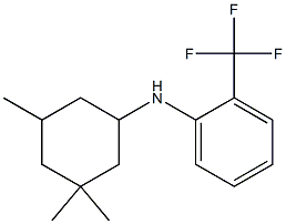2-(trifluoromethyl)-N-(3,3,5-trimethylcyclohexyl)aniline 结构式