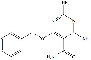 2,4-diamino-6-(benzyloxy)pyrimidine-5-carboxamide 结构式