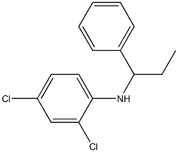 2,4-dichloro-N-(1-phenylpropyl)aniline 结构式