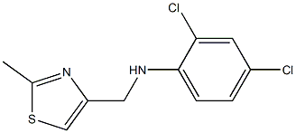 2,4-dichloro-N-[(2-methyl-1,3-thiazol-4-yl)methyl]aniline 结构式