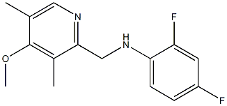 2,4-difluoro-N-[(4-methoxy-3,5-dimethylpyridin-2-yl)methyl]aniline 结构式