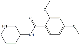 2,4-dimethoxy-N-(piperidin-3-yl)benzamide 结构式