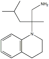 2,4-dimethyl-2-(1,2,3,4-tetrahydroquinolin-1-yl)pentan-1-amine 结构式