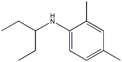 2,4-dimethyl-N-(pentan-3-yl)aniline 结构式