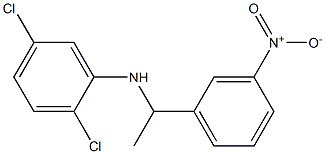 2,5-dichloro-N-[1-(3-nitrophenyl)ethyl]aniline 结构式