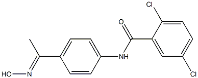 2,5-dichloro-N-{4-[1-(hydroxyimino)ethyl]phenyl}benzamide 结构式