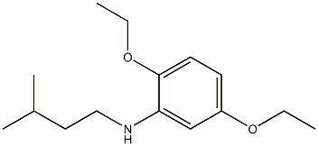 2,5-diethoxy-N-(3-methylbutyl)aniline 结构式