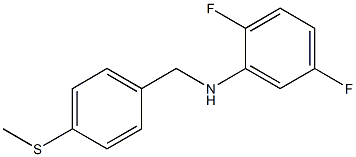 2,5-difluoro-N-{[4-(methylsulfanyl)phenyl]methyl}aniline 结构式