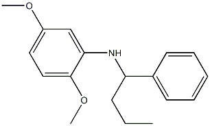 2,5-dimethoxy-N-(1-phenylbutyl)aniline 结构式