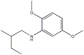 2,5-dimethoxy-N-(2-methylbutyl)aniline 结构式