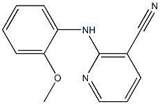 2-[(2-methoxyphenyl)amino]nicotinonitrile 结构式