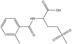 2-[(2-methylbenzoyl)amino]-4-(methylsulfonyl)butanoic acid 结构式