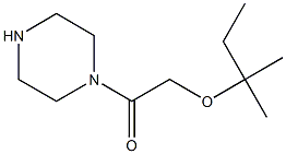 2-[(2-methylbutan-2-yl)oxy]-1-(piperazin-1-yl)ethan-1-one 结构式