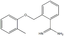 2-[(2-methylphenoxy)methyl]benzenecarboximidamide 结构式