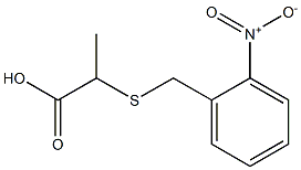 2-[(2-nitrobenzyl)thio]propanoic acid 结构式