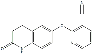 2-[(2-oxo-1,2,3,4-tetrahydroquinolin-6-yl)oxy]nicotinonitrile 结构式