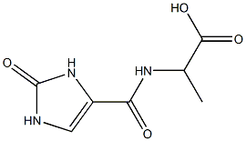 2-[(2-oxo-2,3-dihydro-1H-imidazol-4-yl)formamido]propanoic acid 结构式