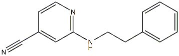 2-[(2-phenylethyl)amino]isonicotinonitrile 结构式