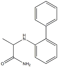2-[(2-phenylphenyl)amino]propanamide 结构式