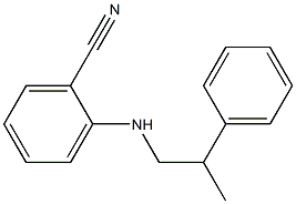 2-[(2-phenylpropyl)amino]benzonitrile 结构式