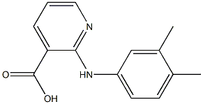 2-[(3,4-dimethylphenyl)amino]pyridine-3-carboxylic acid 结构式