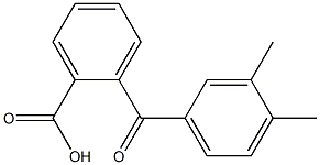 2-[(3,4-dimethylphenyl)carbonyl]benzoic acid 结构式