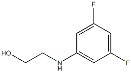 2-[(3,5-difluorophenyl)amino]ethan-1-ol 结构式