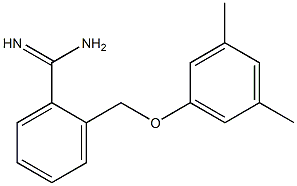 2-[(3,5-dimethylphenoxy)methyl]benzenecarboximidamide 结构式