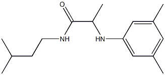 2-[(3,5-dimethylphenyl)amino]-N-(3-methylbutyl)propanamide 结构式