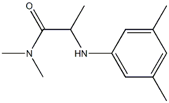 2-[(3,5-dimethylphenyl)amino]-N,N-dimethylpropanamide 结构式