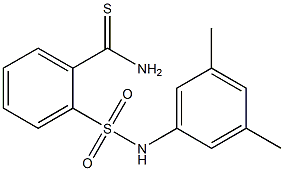 2-[(3,5-dimethylphenyl)sulfamoyl]benzene-1-carbothioamide 结构式