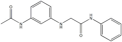 2-[(3-acetamidophenyl)amino]-N-phenylacetamide 结构式