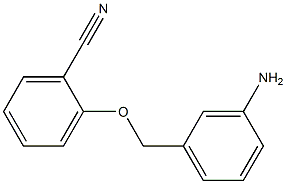 2-[(3-aminophenyl)methoxy]benzonitrile 结构式