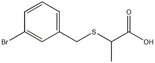 2-[(3-bromobenzyl)thio]propanoic acid 结构式