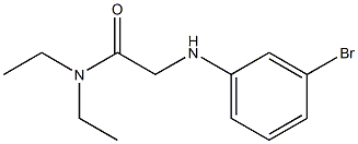 2-[(3-bromophenyl)amino]-N,N-diethylacetamide 结构式