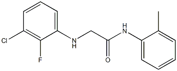 2-[(3-chloro-2-fluorophenyl)amino]-N-(2-methylphenyl)acetamide 结构式