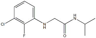 2-[(3-chloro-2-fluorophenyl)amino]-N-(propan-2-yl)acetamide 结构式