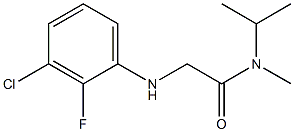 2-[(3-chloro-2-fluorophenyl)amino]-N-methyl-N-(propan-2-yl)acetamide 结构式