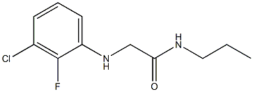 2-[(3-chloro-2-fluorophenyl)amino]-N-propylacetamide 结构式