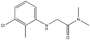 2-[(3-chloro-2-methylphenyl)amino]-N,N-dimethylacetamide 结构式