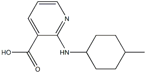 2-[(4-methylcyclohexyl)amino]pyridine-3-carboxylic acid 结构式