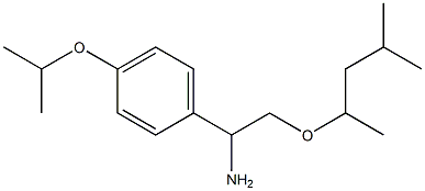 2-[(4-methylpentan-2-yl)oxy]-1-[4-(propan-2-yloxy)phenyl]ethan-1-amine 结构式